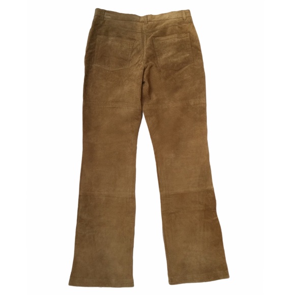 Isaac Mizrahi Tan Spring Suede Bootleg Pants, Perfect Mid Season, Sz 8 NWT - Picture 2 of 16
